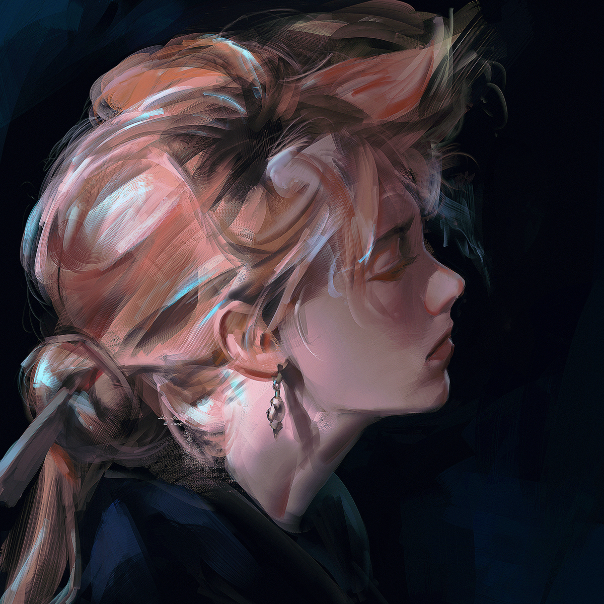 PluviumG's tweet image. Hi #PortfolioDay 
I like drawing semirealistic portraits