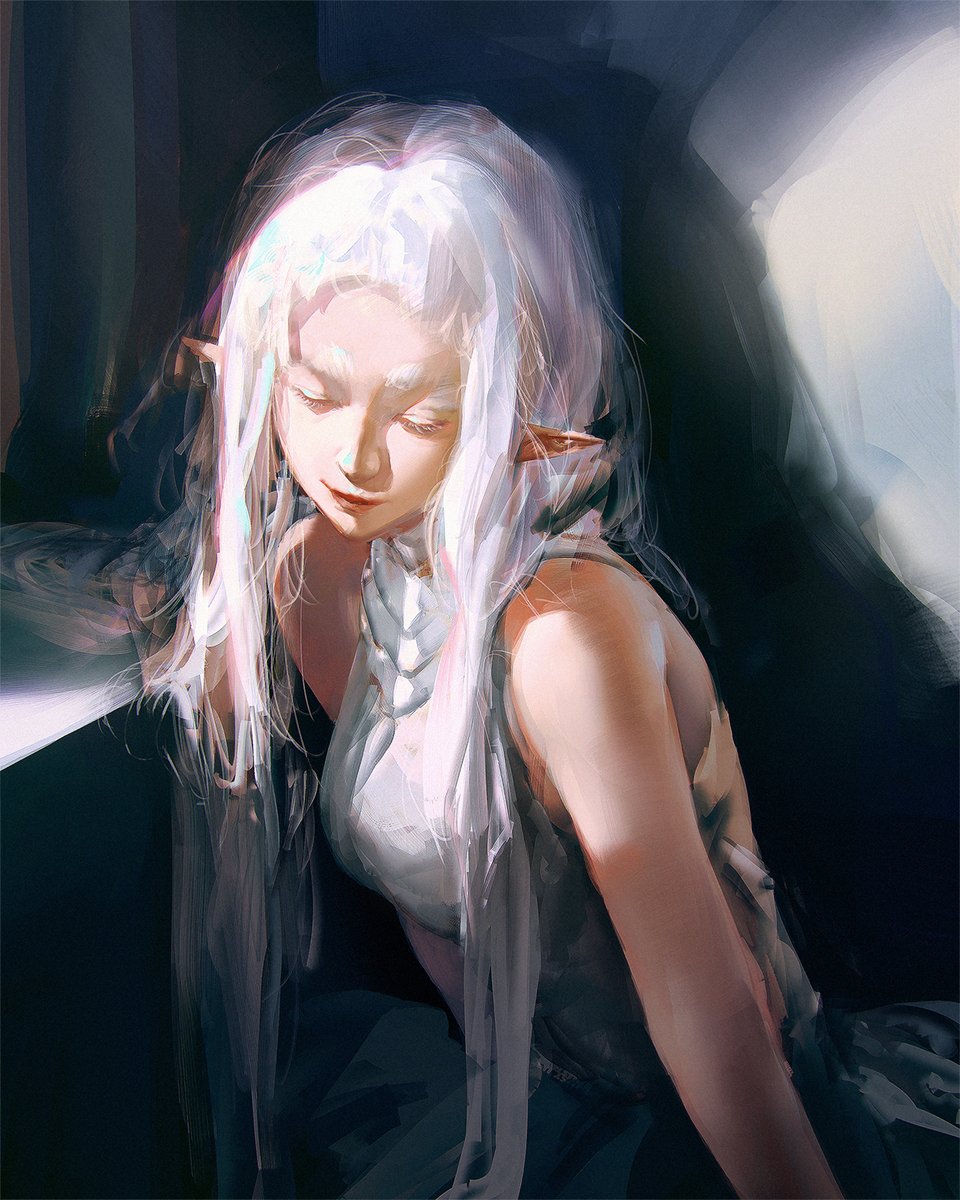 PluviumG's tweet image. Hi #PortfolioDay 
I like drawing semirealistic portraits