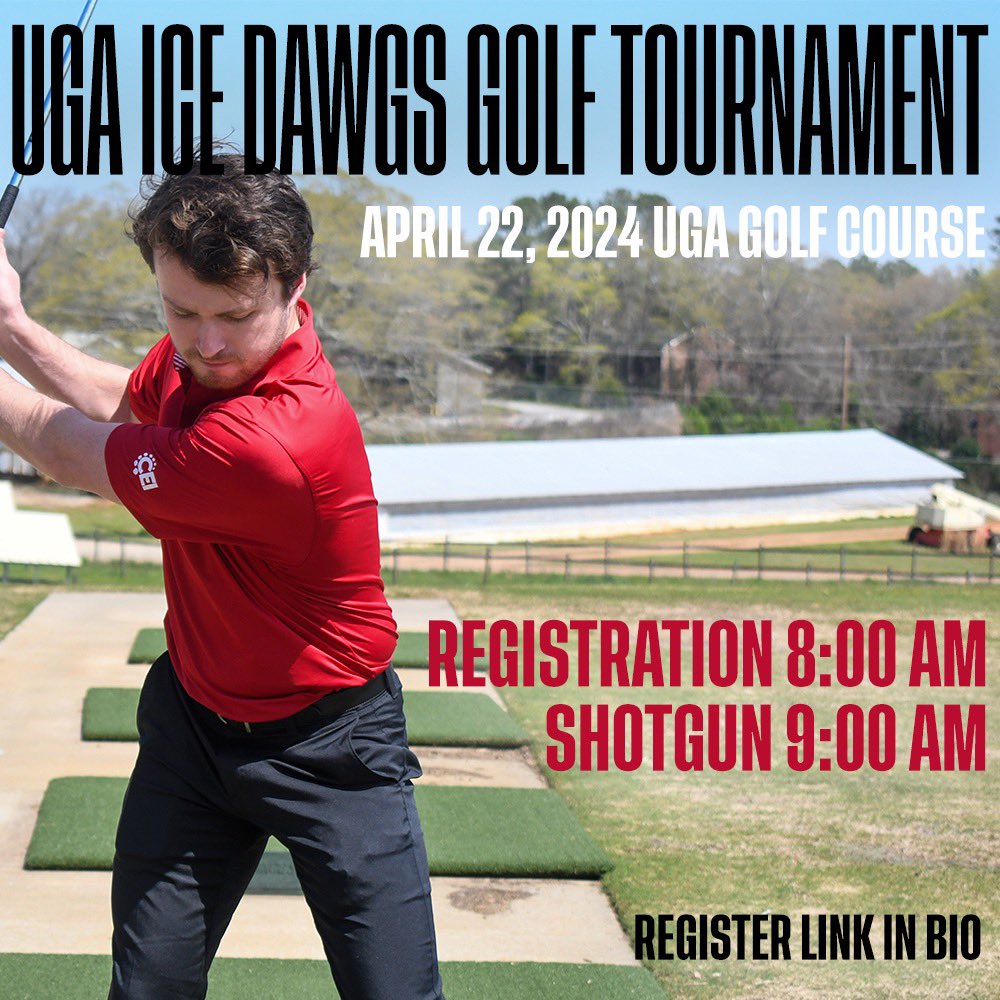 In less than two weeks we will move from the ice to the green so secure your spot today! Register as an individual or a team of four 🏌️‍♂️ ugahockeyfoundation.square.site/golf-tournament