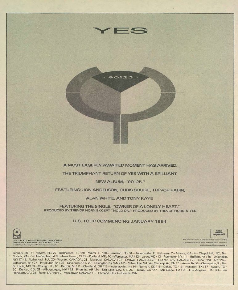 #SpinalTap #HarryShearer #MichaelMcKean and #ChristopherGuest in 1984, oh, and #Yes reinvent themselves with Trevor's Horn and Rabin.