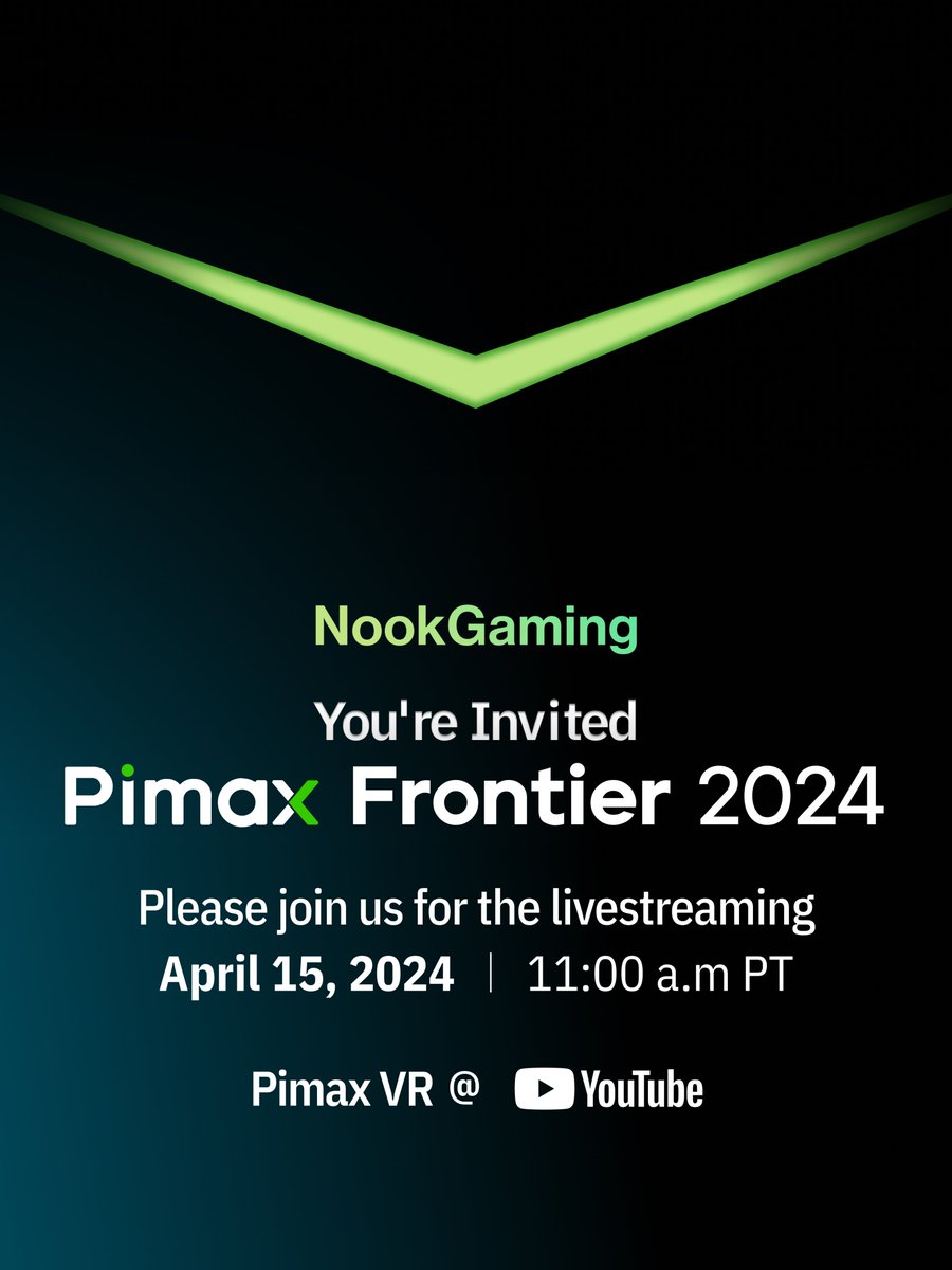 NookGaming.com | JRPGs, Visual Novels and More💕 (@nooksite) on Twitter photo 🥽Looks like @PimaxOfficial have something going on next week. 
🤔I wonder if there'll be a new #VR headset announcement? Or maybe something new and different like the #Pimax Portal was 🥽Looks like @PimaxOfficial have something going on next week. 
🤔I wonder if there'll be a new #VR headset announcement? Or maybe something new and different like the #Pimax Portal was