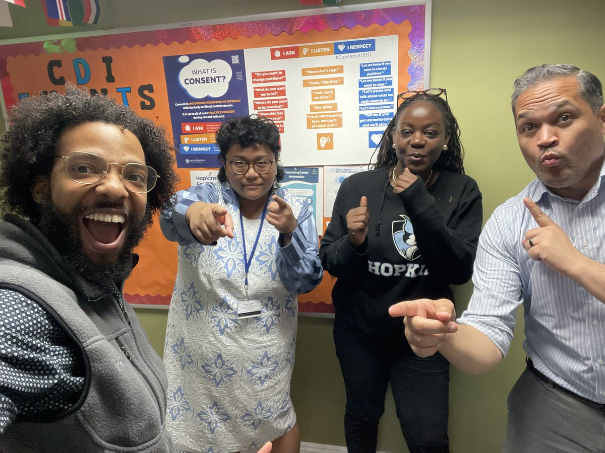 ceshambryjr's tweet photo. Some colleagues and I sporting our Blue Jay Tuesday Blue and Hopkins Gear! 🔥🙌🏾 

#BlueJayTuesday #GoHop https://t.co/Qf3OsX76Vd