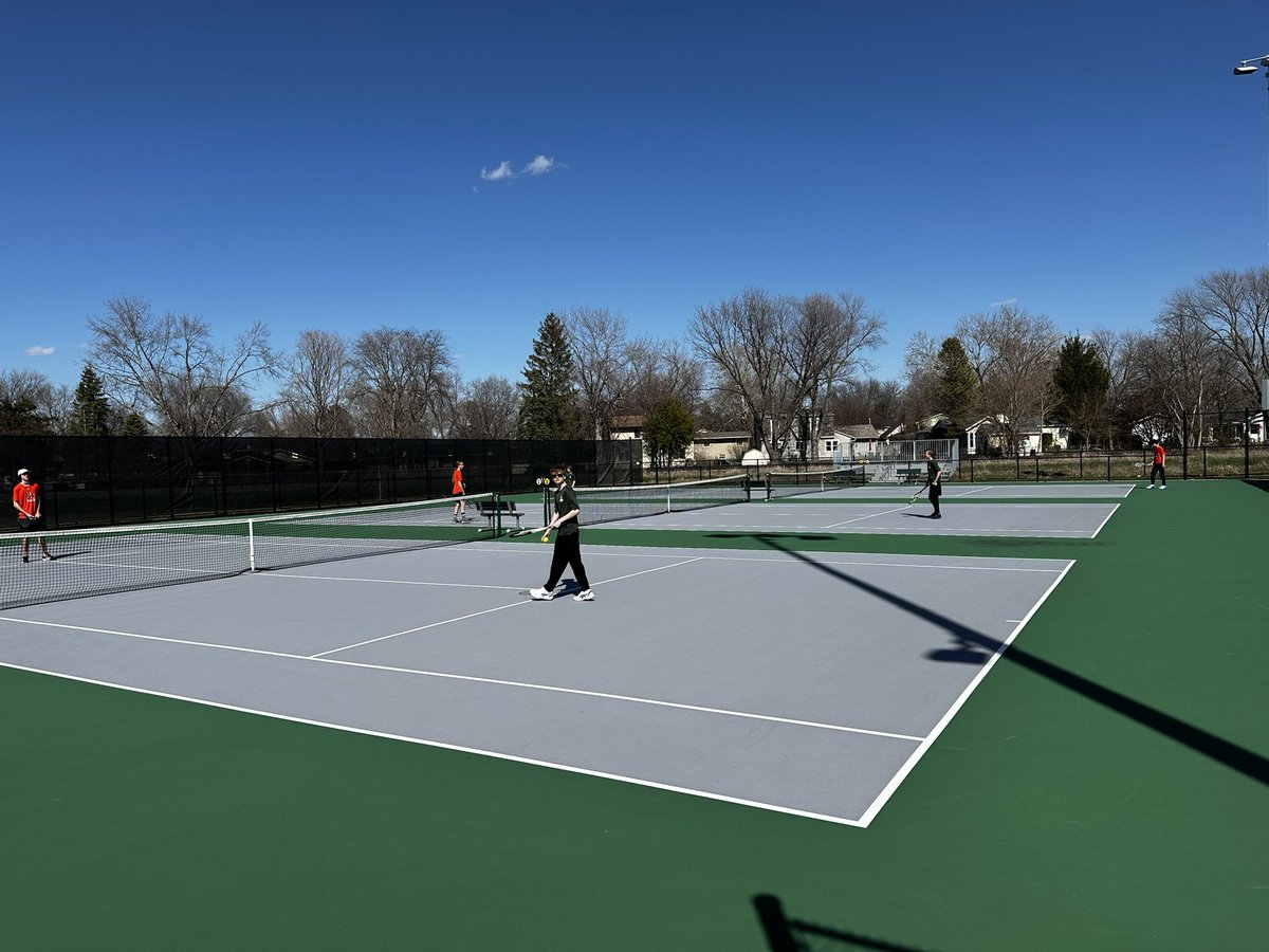 Ames came out swinging on us. Hoover Huskies Boys’ Tennis team are improving each match. Even though we lost 11-0. We have a lot to be proud of. #TrustTheProcess