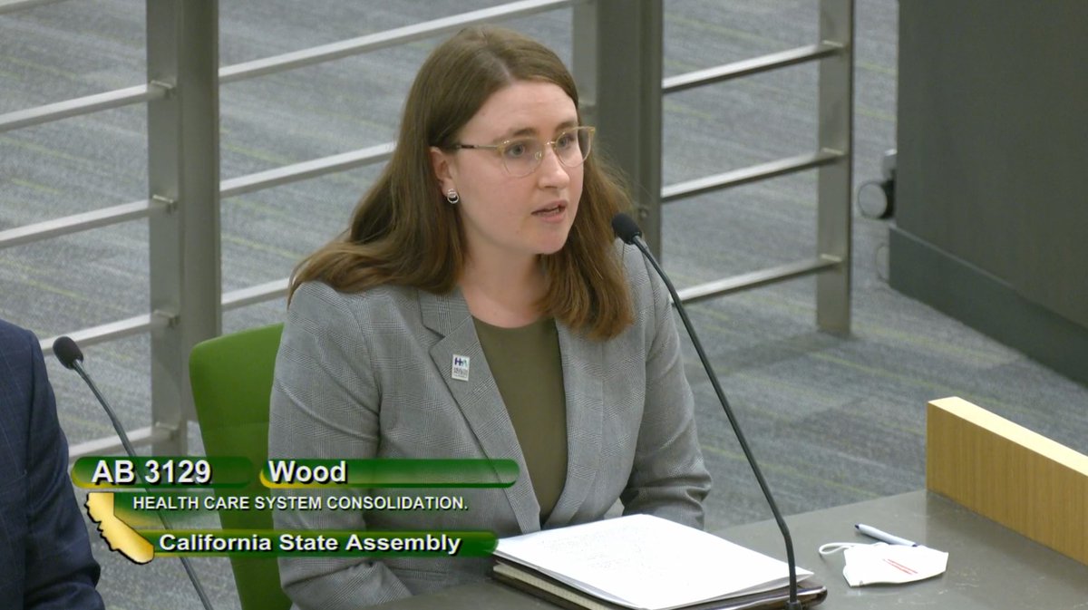 Breaking: #AB3129 (@jimwoodAD2) is out of the Asm Health Cmte! It now heads to Asm Judiciary Cmte. Let’s keep up the momentum to ensure that patients come before profits by giving @AGRobBonta oversight on private equity acquisitions.