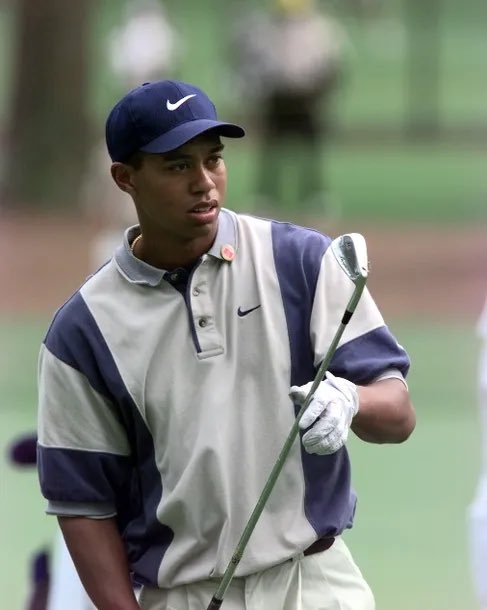 Tiger Woods at the 1997 Masters remains the coolest anyone has ever looked playing golf The big shirts, the pleats, the athleticism, swagger, and of course the utter dominance Who knows why, but still hurts that Nike never brought back any of these items over the last few yrs