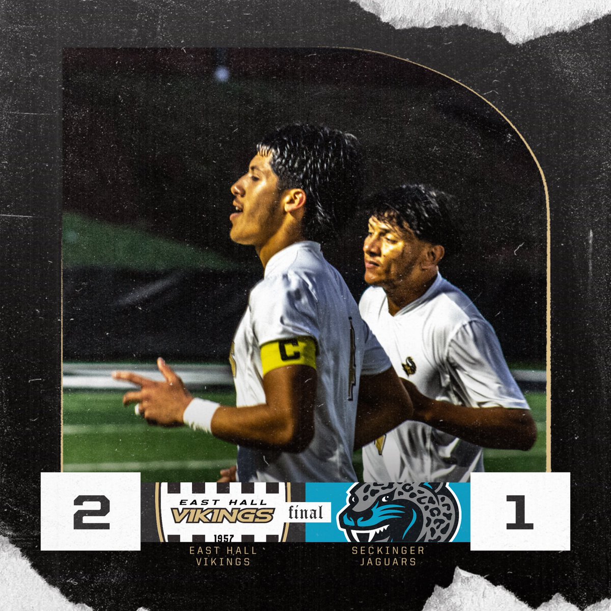 East Hall picks up a 2-1 region win over Seckinger on the road tonight. Orlin’s Yanes and Jonathan Torres both scored and Wilder Velasquez provided an assist. We finish out the season on Friday at Habersham. Let go Vikings!