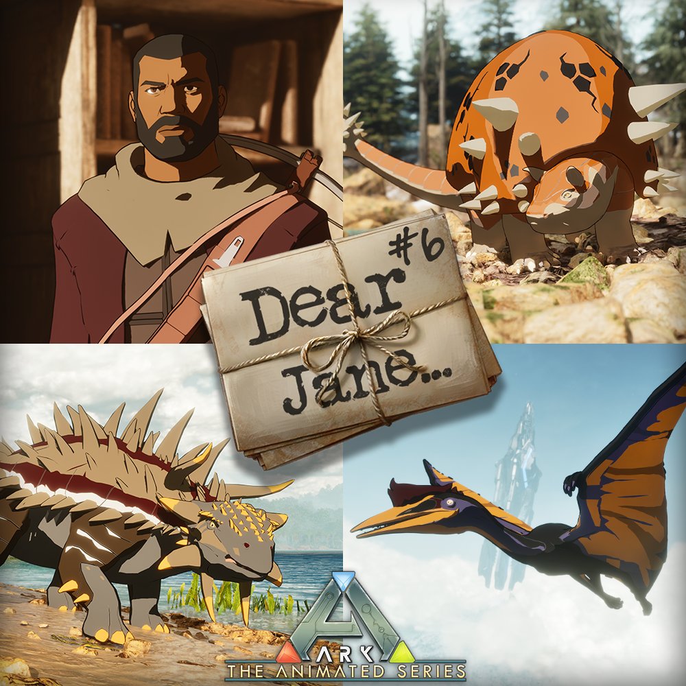 🦖 The sixth set of Dear Jane Letters and Animated Skins are live now! 🗒️ New Dear Jane letters (from Bob played by Karl Urban) and costumes will be released every Tuesday and Thursday through April 11th 📺 Watch ARK: The Animated Series: paramountplus.com/shows/ark-the-…