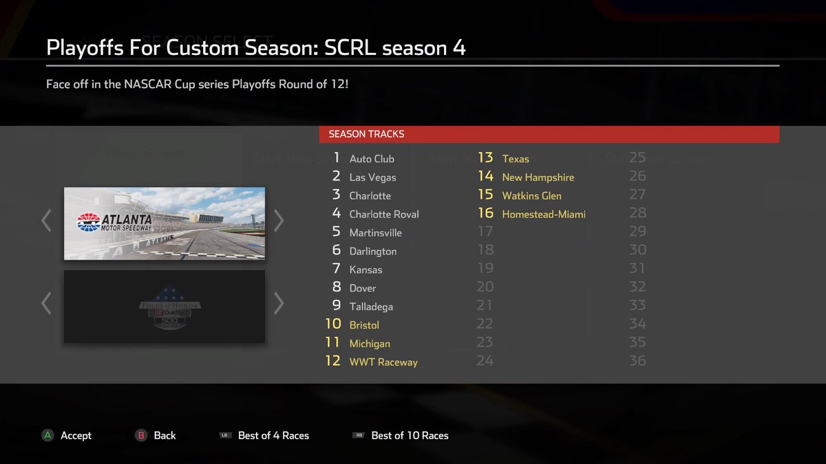 The Stone Cold Racing League season 4 is only days away from the start of the new season!

Here is a look at our new schedule: