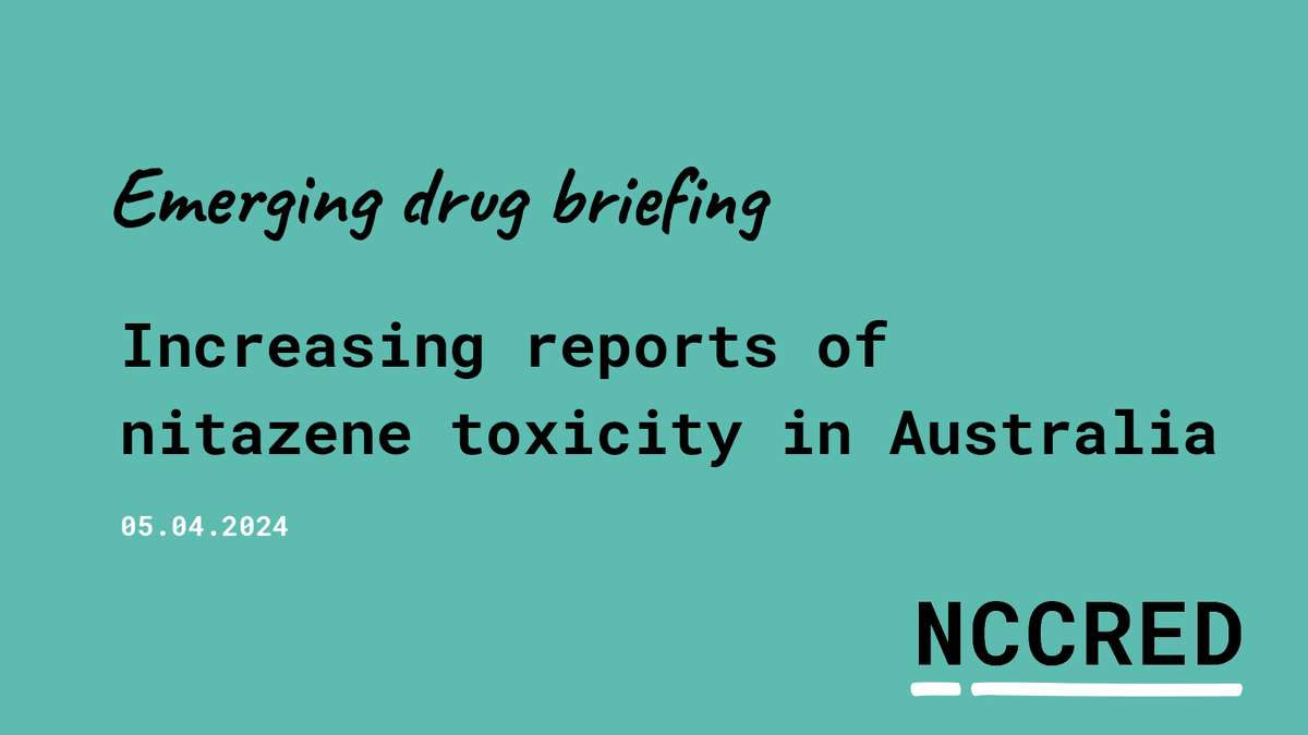 Nitazenes are a group of highly potent synthetic opioids, up to 1000 times more potent than morphine by some measures. Our new briefing covers their origins, their presence and impact in Australia, and harm reduction strategies: nccred.org.au/translate/emer…