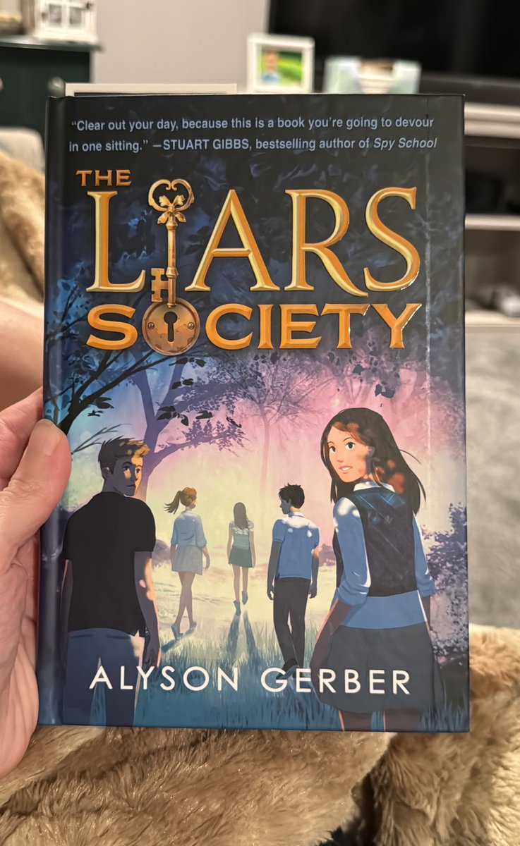 Saw book trailer on Scholastic site and knew I needed to read it! Snagged a copy while I was visiting @unlikelybkstore I’m almost finished 😭 and I just know there HAS to be a book two! ❤️🗝️ @AlysonGerber LOVE! #sogood #BookRecommendations #booktalk #mglit #TheLiarsSociety