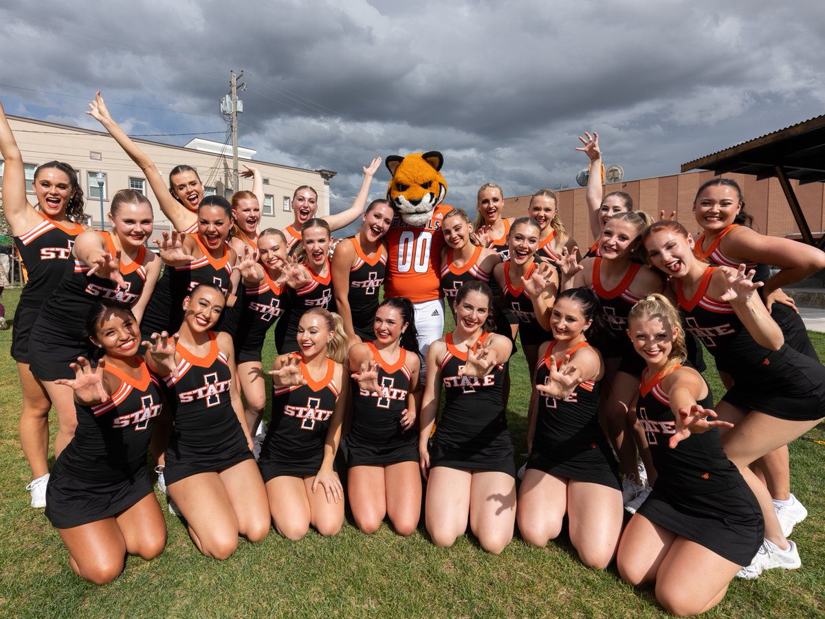 Our roar is getting louder as our very own Idaho State University's cheer and dance team takes flight for the UCA Nationals! Florida, ready to feel the Bengal spirit? 🧡🖤 @bengal_cheer @isubengaldancers #roarbengals #isucheer #isudance #ucanationals