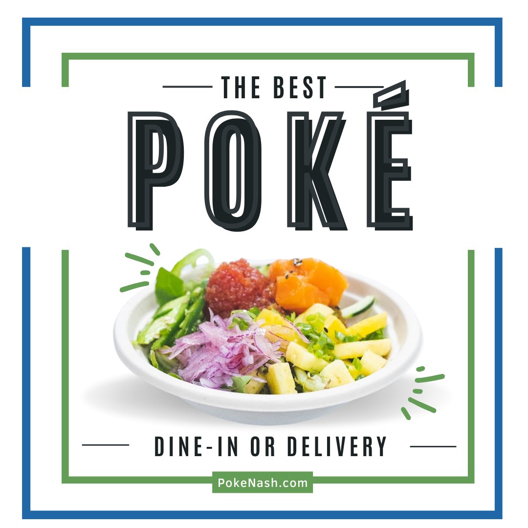 Craving some Hawaiian Poké? Head over to PokéNash in Hendersonville or Nashville for the best bowls in town! Come see us or order online for a delicious meal. 🍣🌺 

#PokeNashHendersonville #PokeNash #PokeBowl #HawaiianFood #NashvilleEats #HendersonvilleTN #Nashville