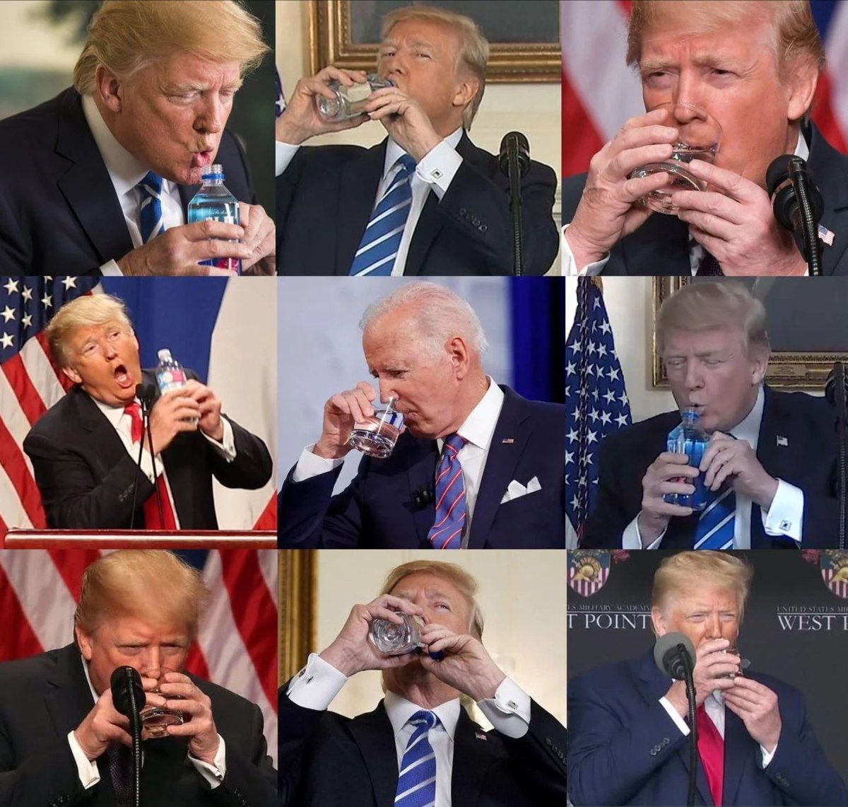 I prefer Presidents who can drink water with one hand.