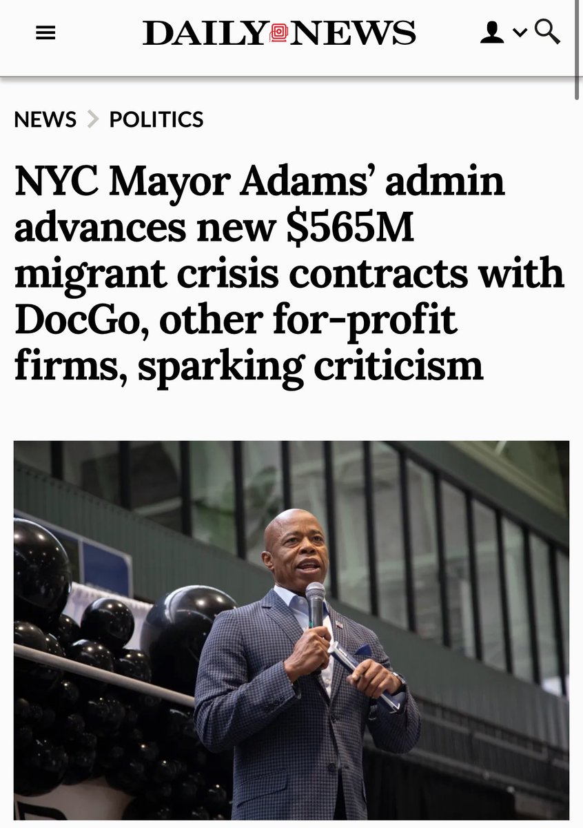 This lady is allergic to facts.

@NYCComptroller & @NewYorkStateAG are the ones who raised the alarm about DocGo as @NYCMayor Eric Adams continued to push their contracts through.