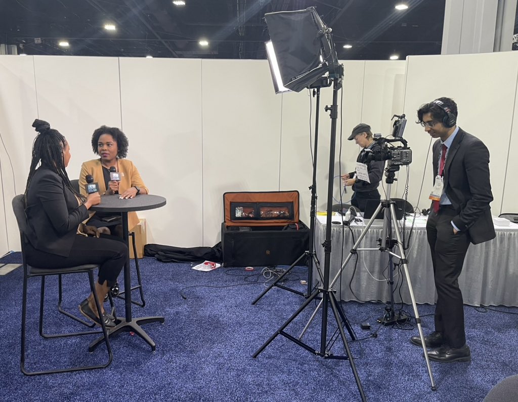 “ …her very existence is confirmation of possibilities…, “Yes, someone like me can do this.” ~S. Sotomayor Honored to interview @DrLaPrincess w/ @FITsOnTheGo during #ACC24. She’s excelling w/ community and heart #healthequity work & her @FAITH4Heart initiative. Thankful.🙏🏾🫀