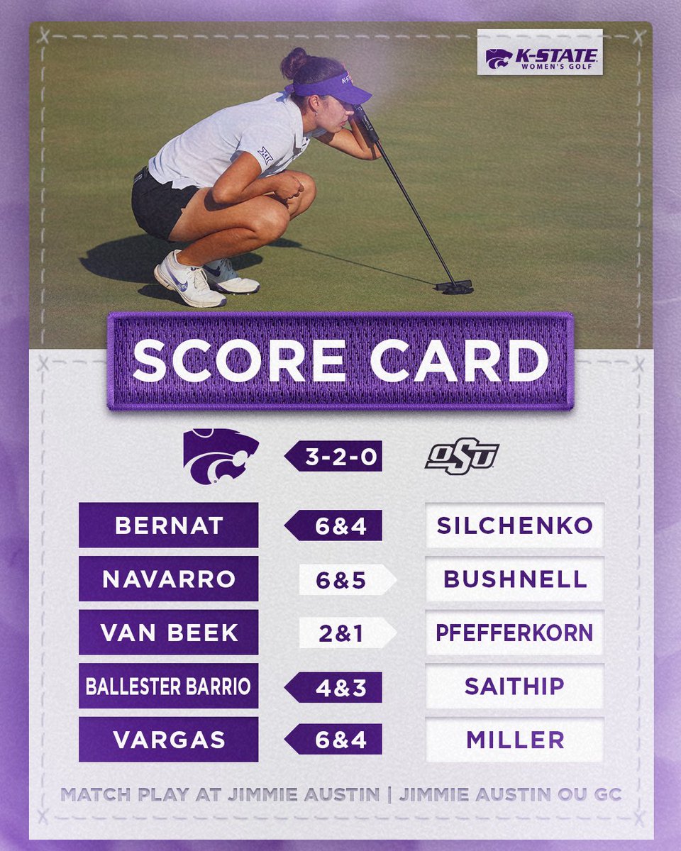 More comfortable under pressure ⛳️ 📄 k-st.at/4d23YlA 🆚 OSU k-st.at/3VRySXp 🆚 UH k-st.at/3VNl3cI #KStateWGOLF