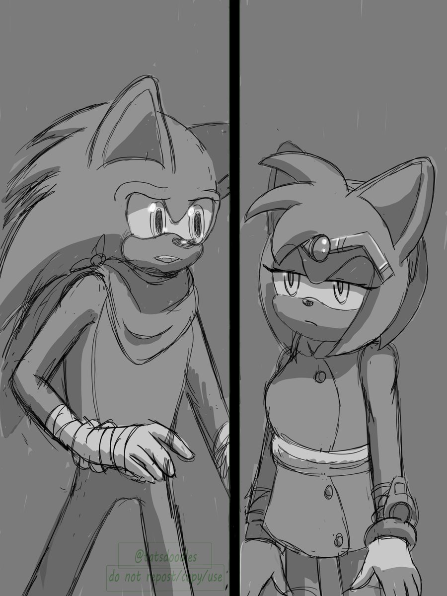 Image dump of the sketches I did for the little event with my Boom! Sonic and Amy (Basswood and Wisteria) on their blog. There's one more (four image limit darn it) that I'll probably just post tomorrow :) #sonicboom #sonamy #sonicthehedgehog #fanart