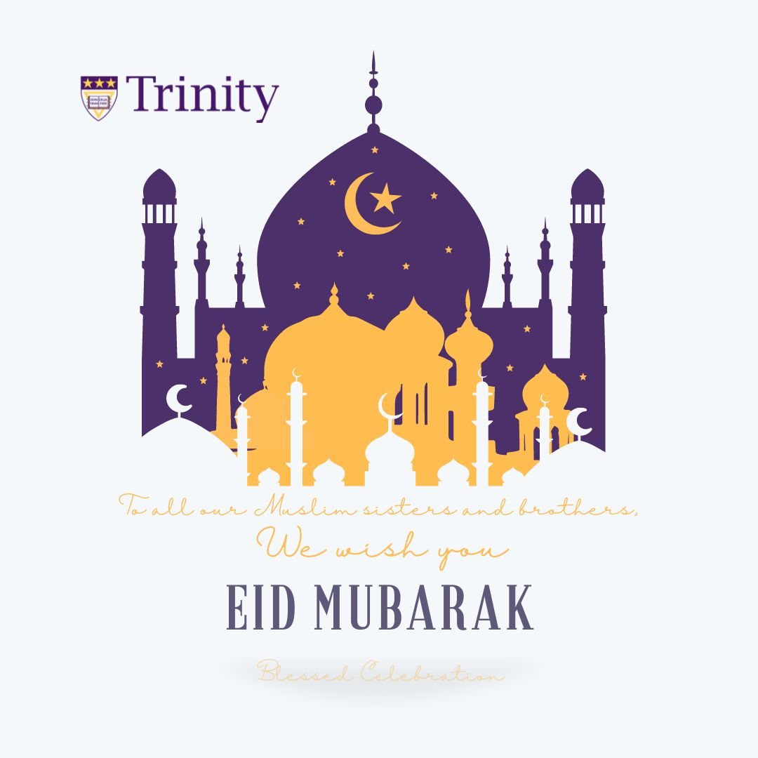#TrinityDC wishes all our Muslim sisters and brothers Eid Mubarak.