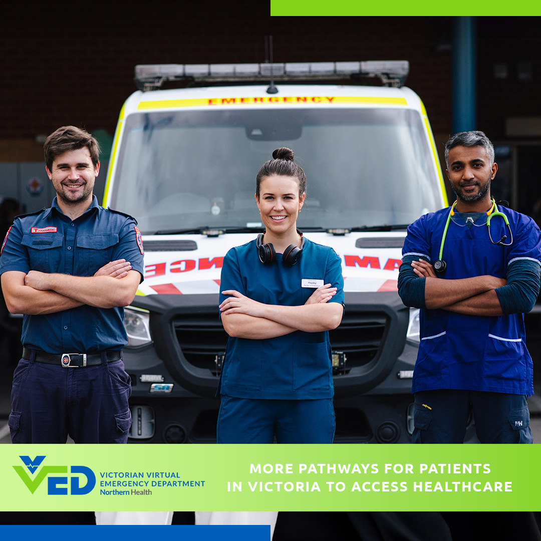 👥 VVED isn't a replacement but an addition. More pathways for patients in Victoria to access healthcare. Ambulance Victoria, healthcare pros, GPs, and patients – refer or self-register today! #VVED #MedicalCare #VirtualED #VictoriaWideService