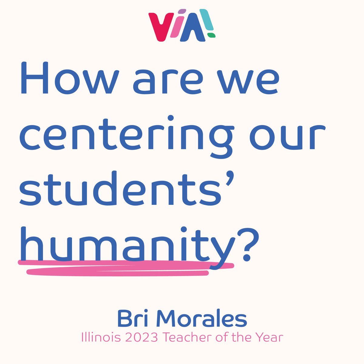 👩🏽‍🏫 @queenh0neyb , 2023 Illinois Teacher of the Year, reminds us to put humanity at the heart of education: where students are seen, heard, and valued in their unique journeys of growth and discovery. ♥️ #TRIS #Biliteracy #DualLanguage #DLI #bilingualteacher #authenticeducation