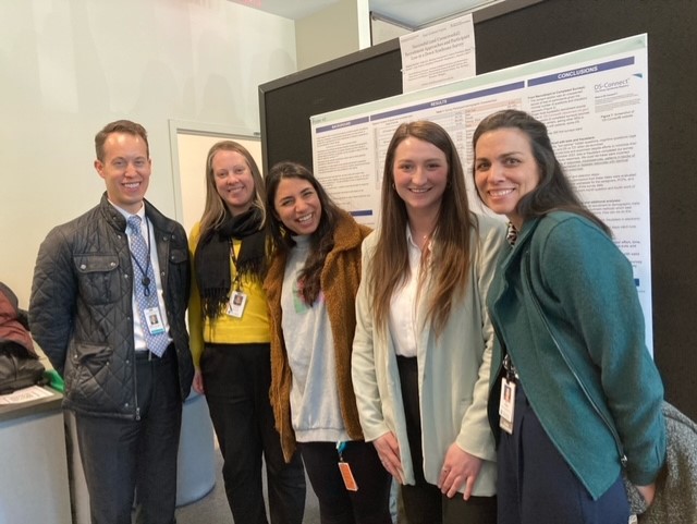 Happy to support my colleague, Clinical Research Coordinator, Mikayla today at the 15th @mghfc Pediatric Research Day. I'm very proud of all the ongoing research the @MGHDownSyndrome team continues to conduct to advance our knowledge of Down syndrome.