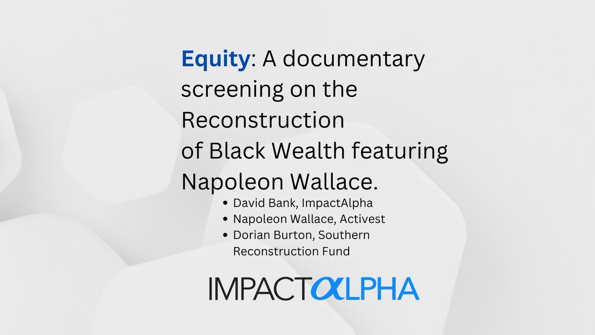 .@NapoleonWallace has a vision to build Black wealth & bridge racial wealth gaps. 

How Wallace's N.C. community is rallying around him as he faces late stage ALS.

☑️ Learn more and vote now to see the #ImpactAlpha rough cut at #SOCAP24.@SOCAPmarkets
 
hubs.li/Q02sgWZX0