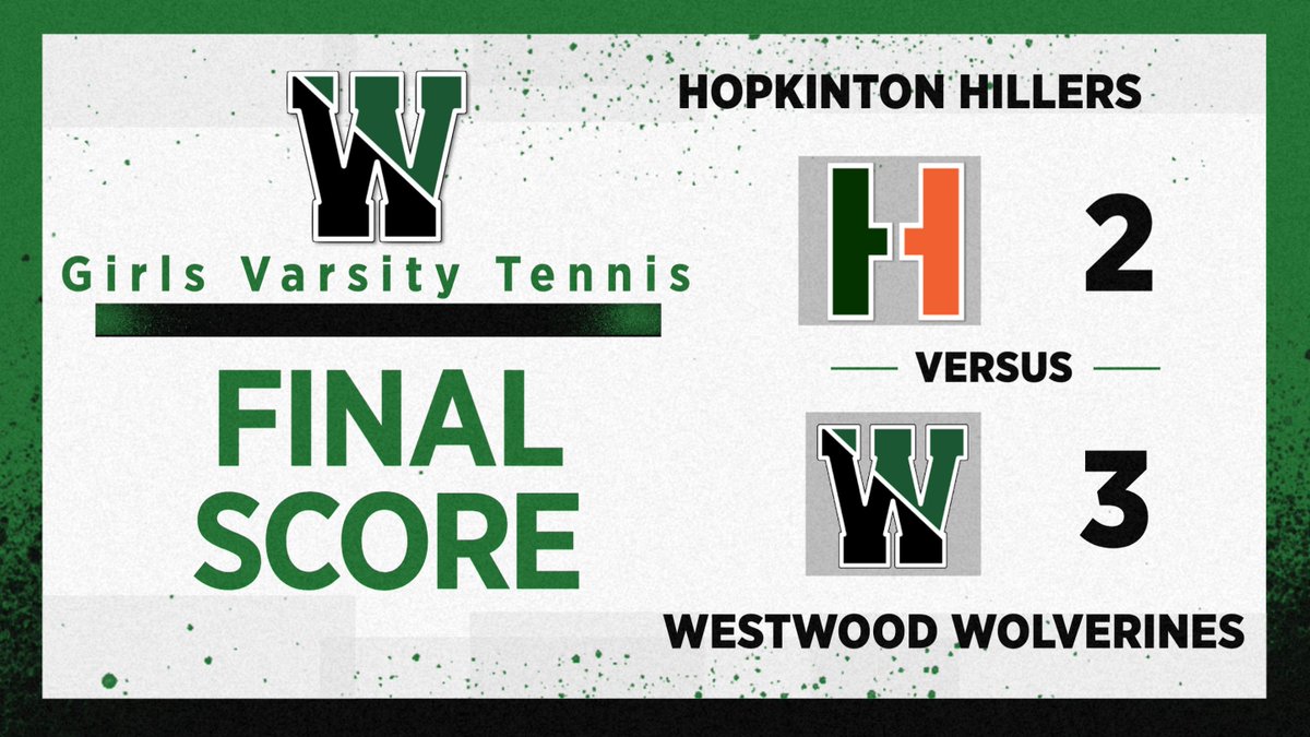 Girls Varsity Tennis gets the win today over @HillerAthletics 3-2. @BostonHeraldHS @GlobeSchools @MetroWestSports