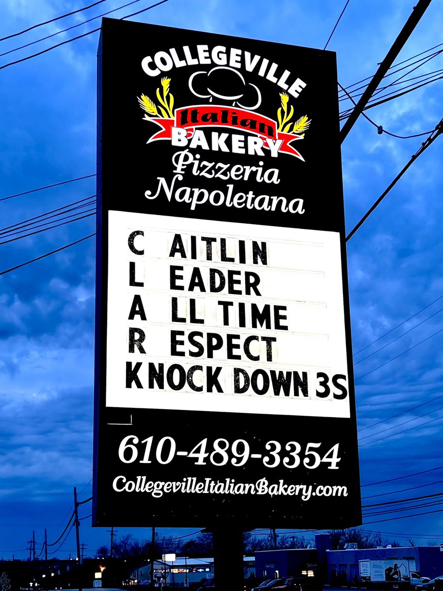 Congratulations to @IowaWBB’s @CaitlinClark22 on an incredible college career! 🏀

One amazing young lady on and off the court!

#collegevilleitalianbakery #morethanabakery