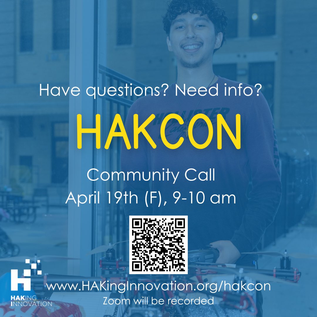 Did the Eclipse get your MS students to be excited for science (for once?!?). Well HAK con will have that same effect! We now have our first community call next Friday for you to hear all about it! Hakinginnovation.org/hakcon