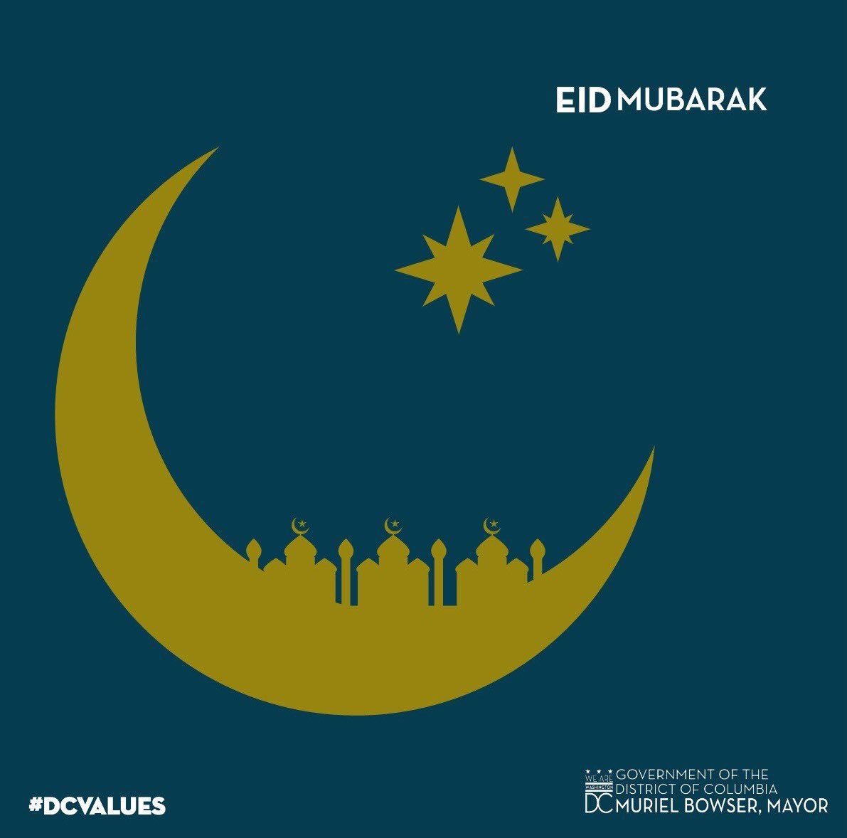 May the spirit of Eid fill the homes of our Muslim neighbors with joy, prosperity, and peace. Eid Mubarak, DC!🌙