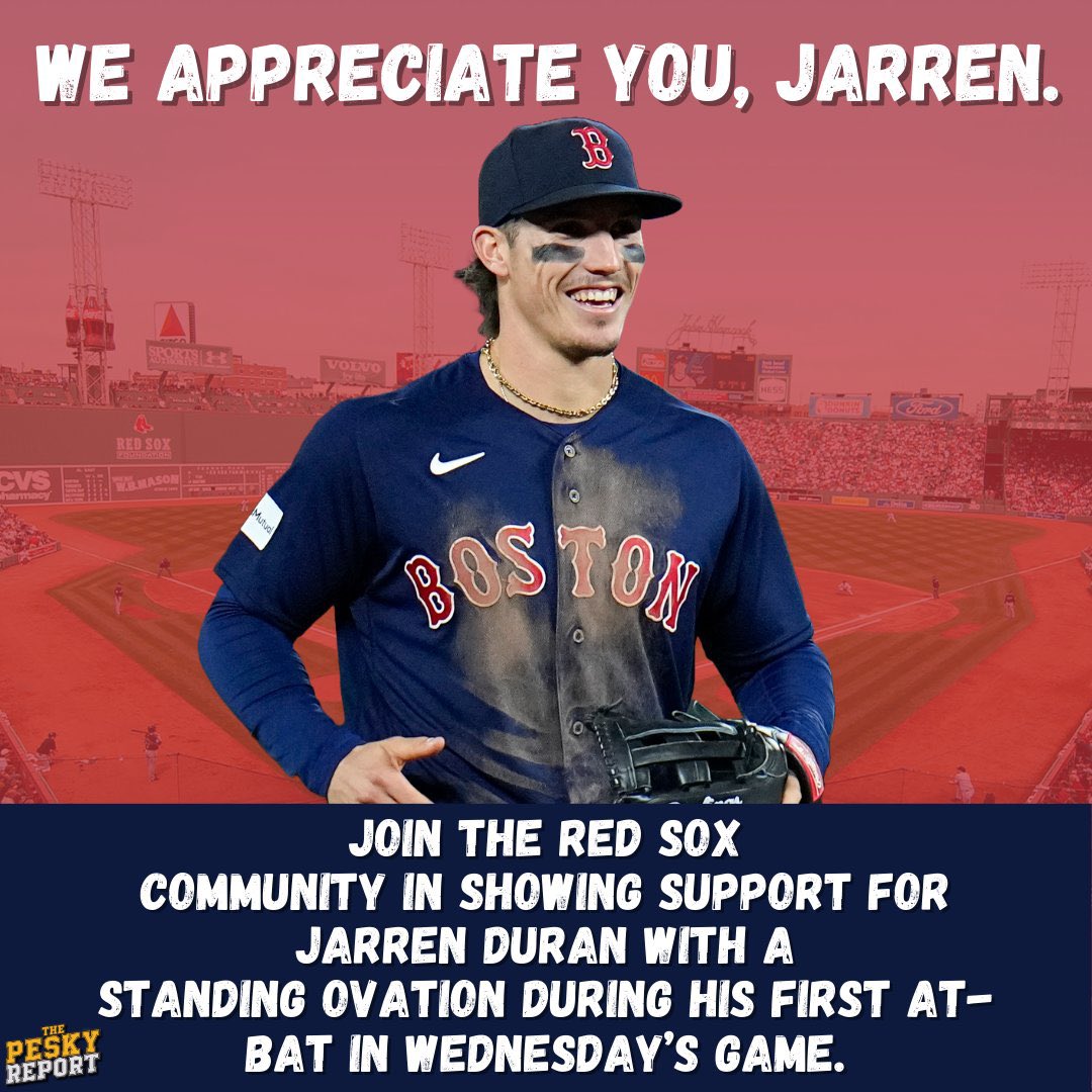 Let’s show some love and support to one of the hardest workers and best guys not just on the Red Sox but in baseball. This is bigger than baseball. 🫶🏻