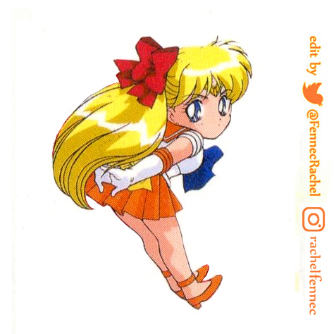 In  case it's not clear enough: this picture is official Sailor Moon  artwork, I've only done some editing, in this case removing the  background and patching up.

#SailorVenus #MinakoAino #セーラーヴィーナス #愛野美奈子 #SailorMoon #セーラームーン #セラムン  #NaokoTakeuchi