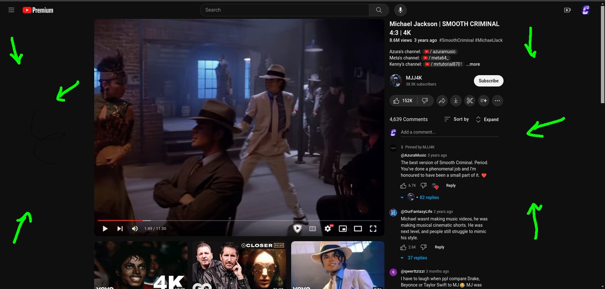 chkdg8's tweet photo. #YouTube just updated the desktop and it's awful. Now the comments are on the right that scroll with the entire page instead of being a separate scroll and recommended videos on the bottom scroll infinitely. Look at all the empty space on the sides. It looks dumb AF. https://t.co/zkmCttbtD7