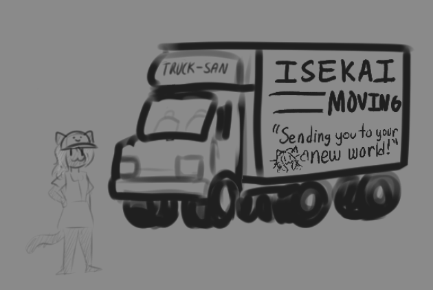 "I should start a moving company." I say.