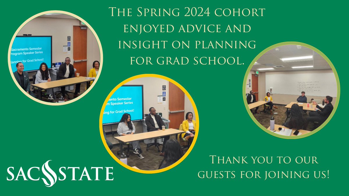 The best advice for college interns comes from those who can remember wondering what comes next. The Spring Semester cohort got some advice from a panel of graduate students and post grad professionals. Thank you so much! #collegeinternship #highered #sacstateinternship