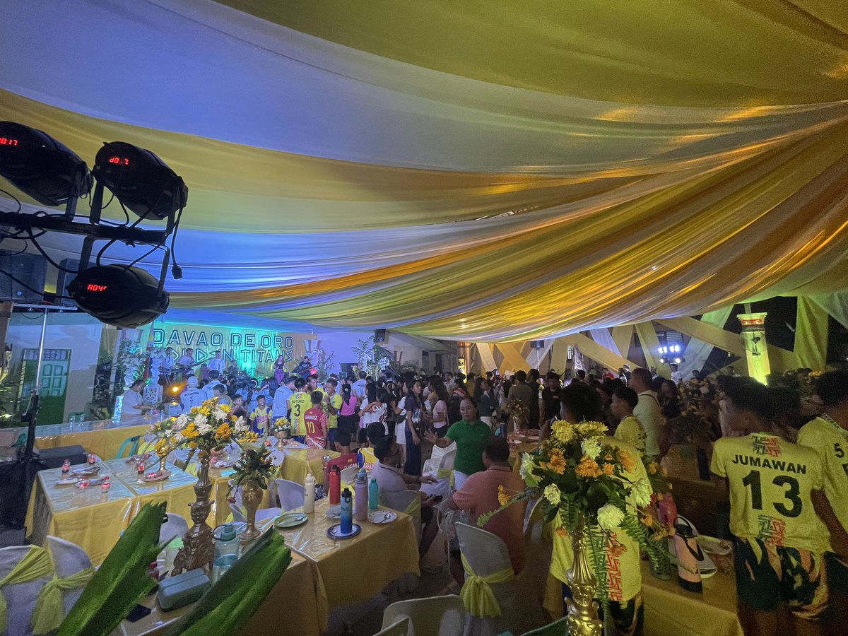 Davao de Oro Thanksgiving Party
04.06.24

Daghang Salamat Governor Dorothy 'Dotdot' M. Gonzaga Cong. Ruwel Peter S. Gonzaga

#korde #kordegigs #davaoband #goldentitansparty #davaoevents #DavaoEventSupplier