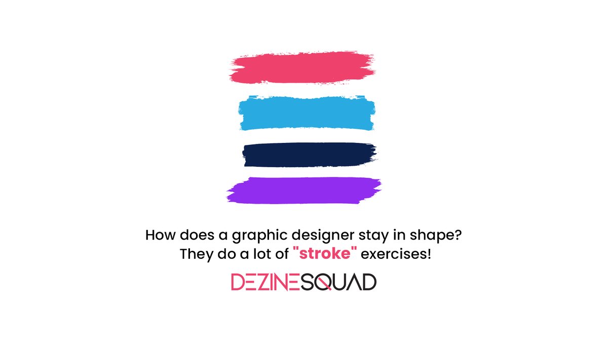 Graphic Designers work out with 'stroke' exercises to keep their designs sharp and their lines sleek! 💪🎨 #DesignFitness'
.
.
#graphicdesign #illustration #logo #branding #graphic #designer #brand #creative #typography #designdaily #banners #ondemanddesign #designers #creativity