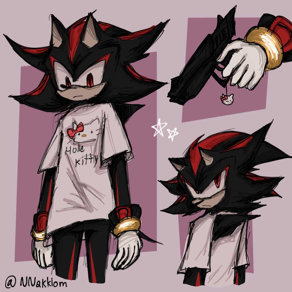 Hello kitty #ShadowTheHedgehog #shadow