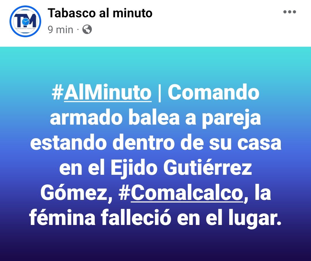 #AlMinuto | #Comalcalco