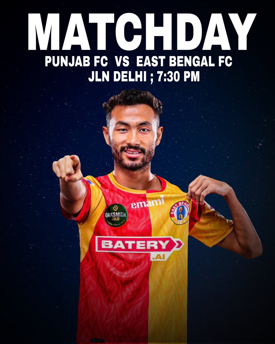 Tonight, it's all or nothing as we take on Punjab FC away. #PFCEBFC #EastBengalFC #EBRP #ISL10