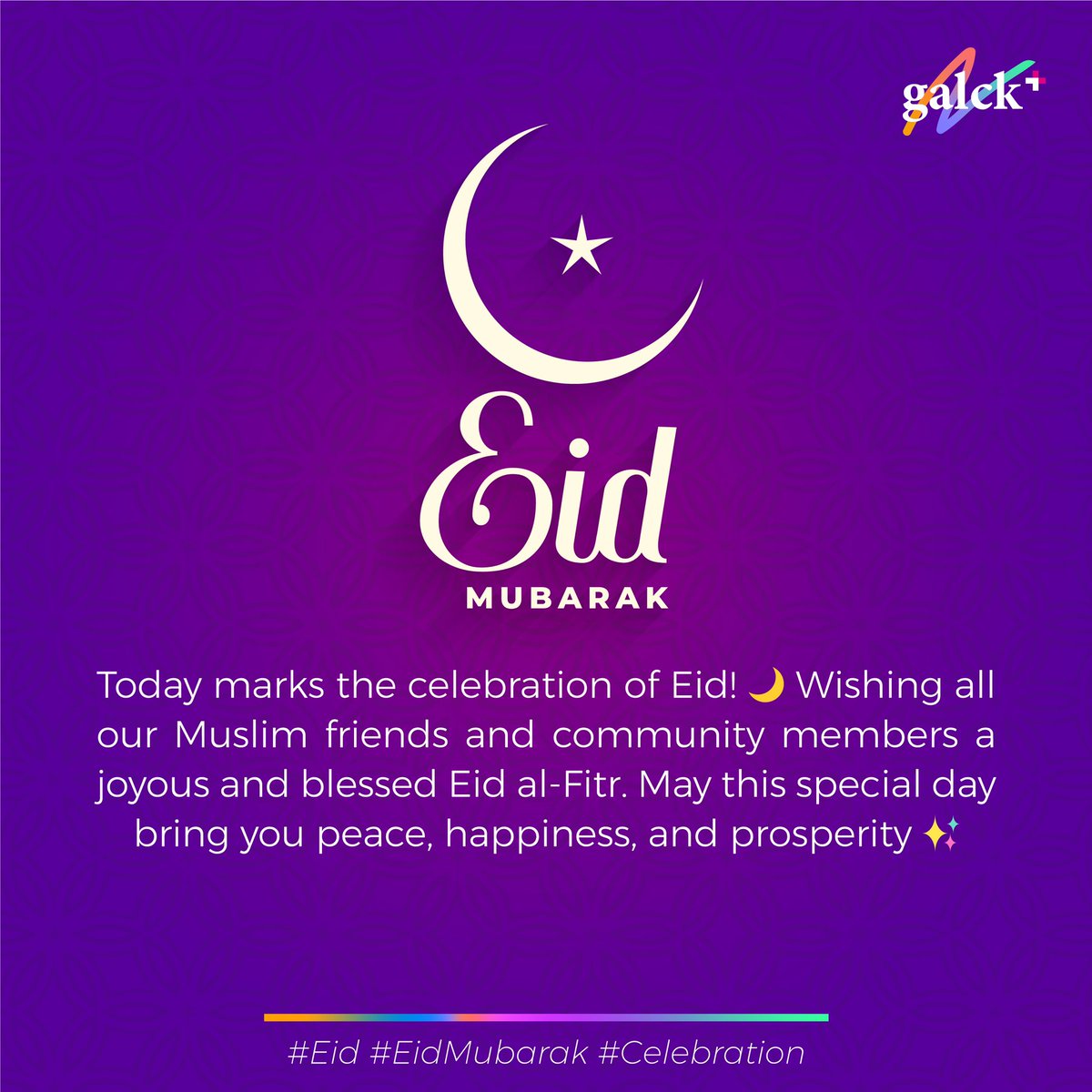 Sending heartfelt wishes to our Muslim siblings as they celebrate Eid today. May your homes be filled with love, your hearts with peace, and your lives with joy. Eid Mubarak! 🌙✨ #Eid #Eidmubarak2024