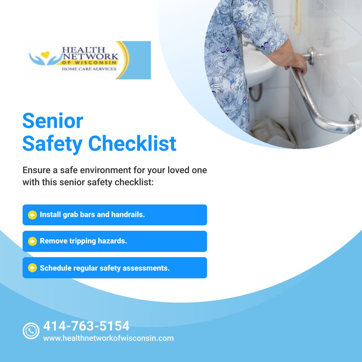 Prioritize senior safety with this comprehensive checklist for a secure home environment. 

#WauwatosaWI #HomeCare #SeniorSafety