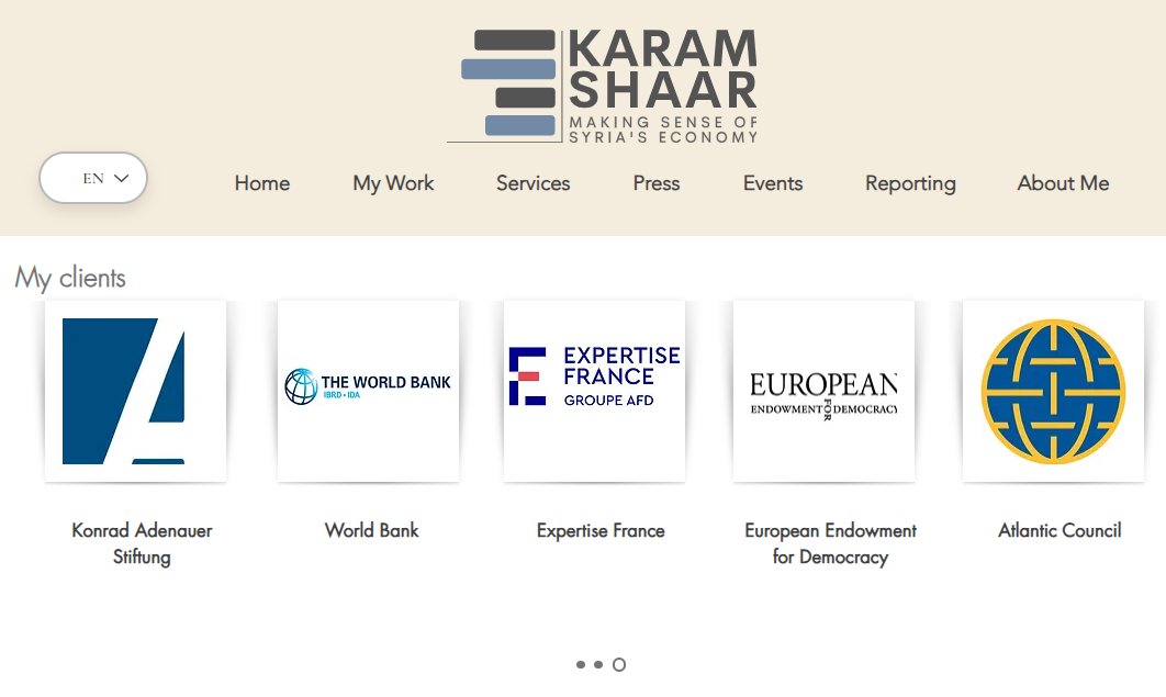 Trying to understand Syria's political economy? I've recently updated my services to suit varying needs and timeframes. Join my growing list of donors and clients. Let me know how I can help: karamshaar.com/services