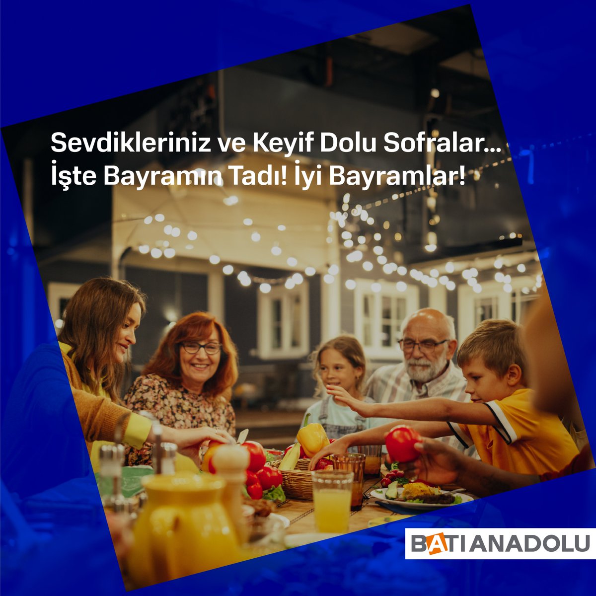 Sevdiklerinizle bir arada, keyif dolu sofralarda geçireceğiniz neşeli anlarla dolu bir bayram dileriz. Bayramınız kutlu olsun!

#batıanadolu #batıçim #batısöke #batıbeton #batıliman #batıenerji #ramazanbayramı