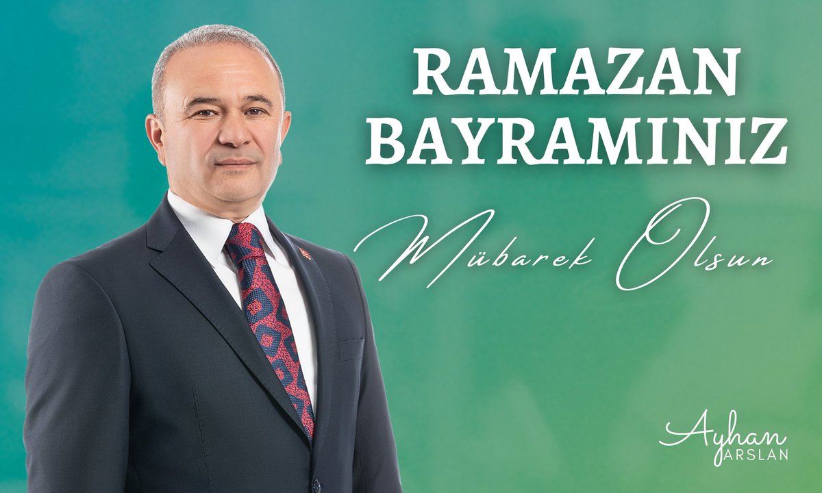 Ramazan-ı Şerif'in gönüllerimizde bıraktığı huzurla,bayrama kavuşmanın sevincini yaşıyoruz. Ramazan Bayramı'nın Türk İslam Aleminin birlik ve beraberliğine,insanlığın huzur ve kurtuluşuna vesile olmasını dilerim. 
Bayramınız mübarek olsun. 
 
#RamazanBayramı