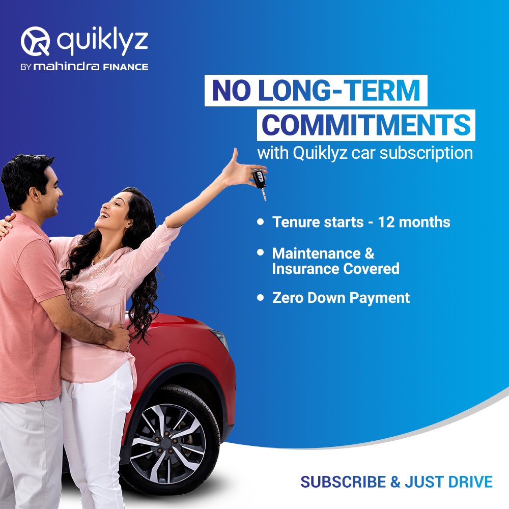 If you’re a car lover, who is always looking for the next new model, Quiklyz car subscription may be just what you’re looking for. Buy, upgrade or cancel your subscription at the end of the tenure. 

#Quiklyz #CarSubscription #CarLeasing #CarMaintenance #CarInsurance