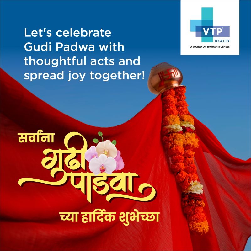 Happy Gudi Padwa! As we celebrate this auspicious occasion, may the spirit of Gudi Padwa fill your homes and hearts with prosperity, happiness, and success. May this new year bring you abundant opportunities and fruitful investments in the realm of real estate. #HappyGudiPadwa…