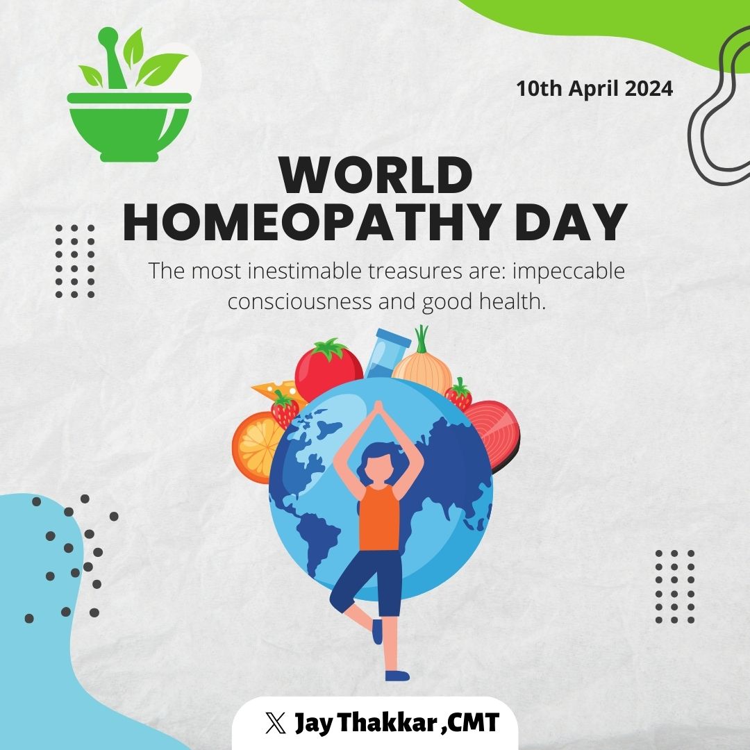 Embracing Nature's Remedies: Celebrating World Homeopathy Day #HolisticHealing #NaturalMedicine #Homeopathy #WellnessJourney #HealWithNature
#WorldHomeopathyDay