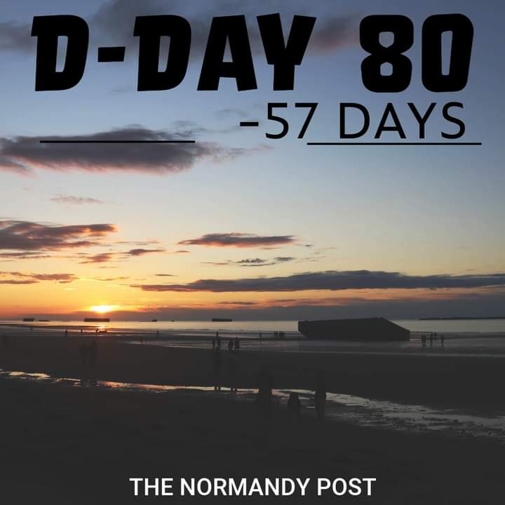 57 days until the 80th anniversary of D-Day.
#DDay 
#DDay80  
#wewillrememberthem