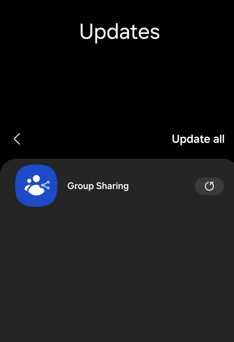 Hey Galaxy users 👋 

App update available in Galaxy Store:-

• Group sharing

#Samsung #GalaxyS24Ultra
#GalaxyS24 #GalaxyS23
#OneUI #OneUI6